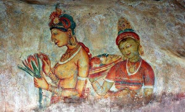 Pictură din peştera Sigiriya