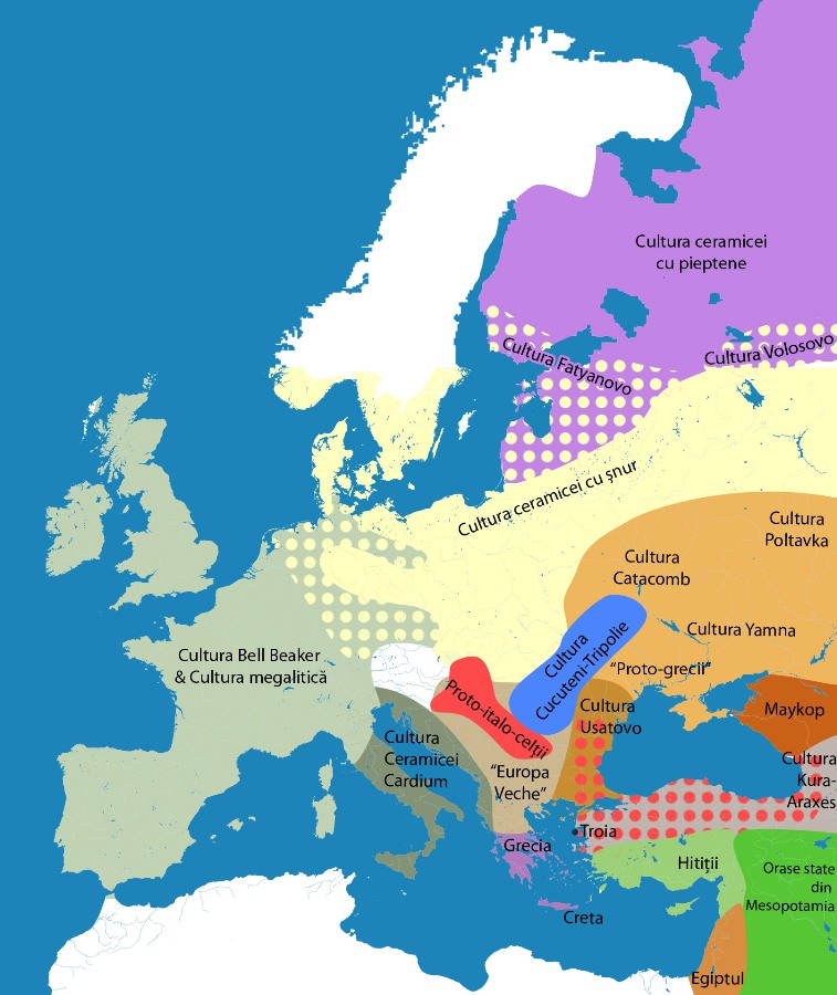 Culturile Europei in perioada 2800 - 2500 i.Hr.