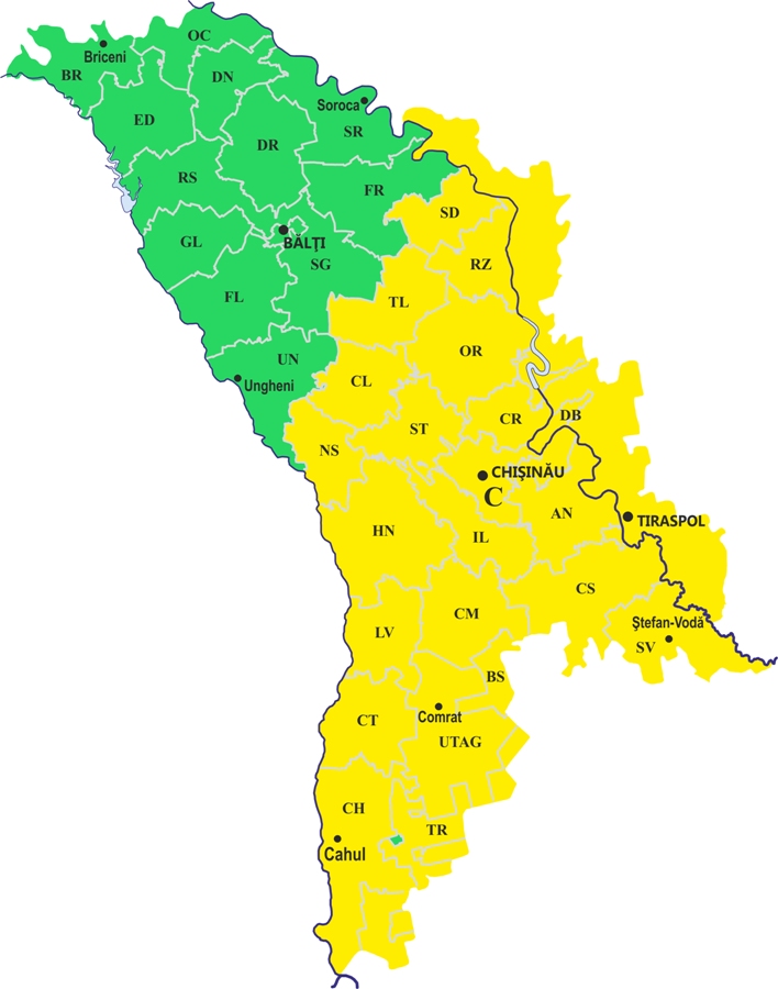 Климатическая карта молдавии